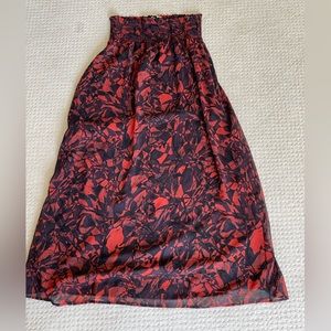 Hinge printed maxi skirt